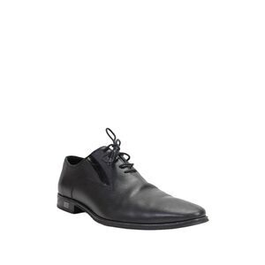 Cavalli Class Mens Leather Rounded Toe Lace-Up Oxford Shoes Black Size 12
